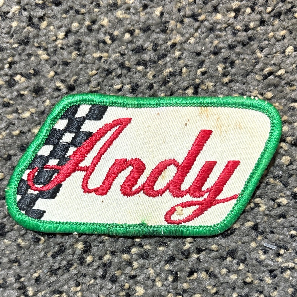 ANDY custom patch.  Vintage/retro. 1970